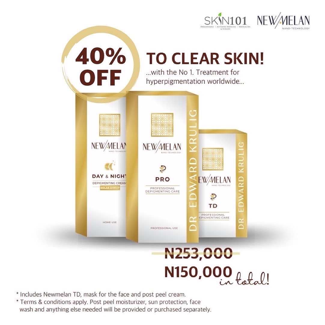 Newmelan promo at Skin101 Abuja